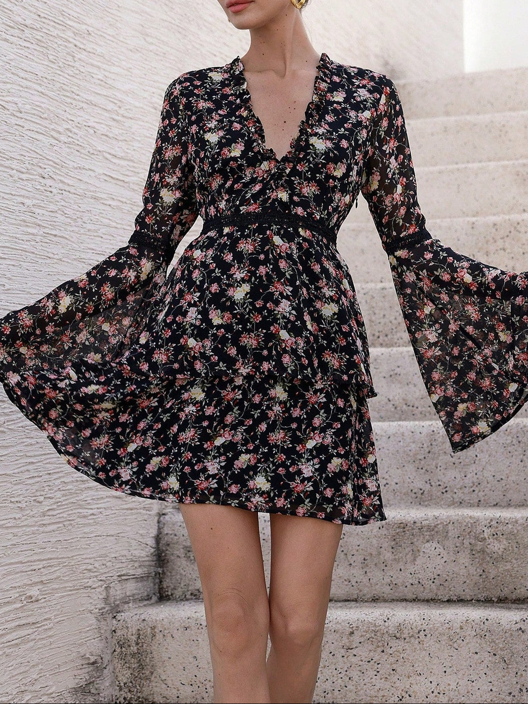 SHEIN mini ruha, fekete