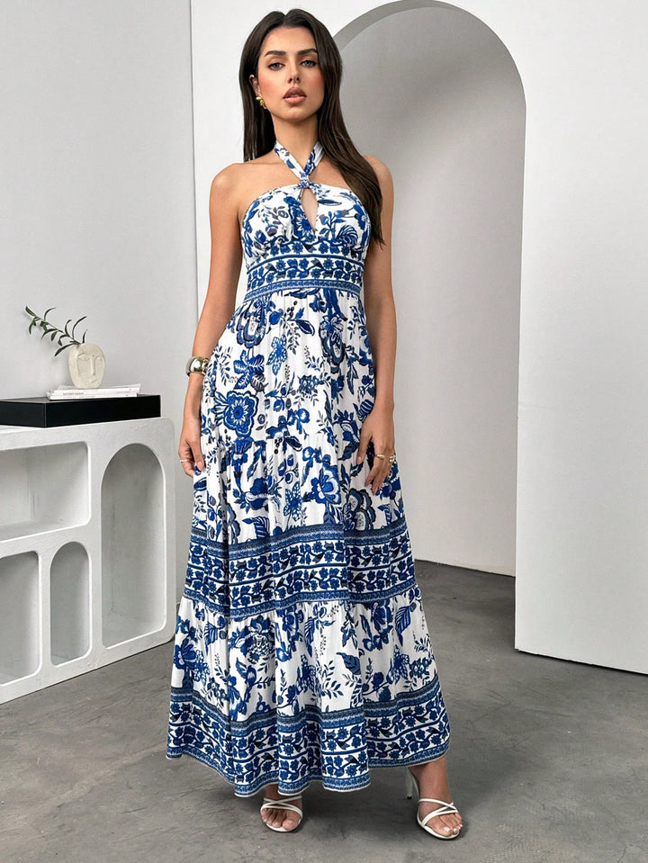 Rochie maxi SHEIN, albastru
