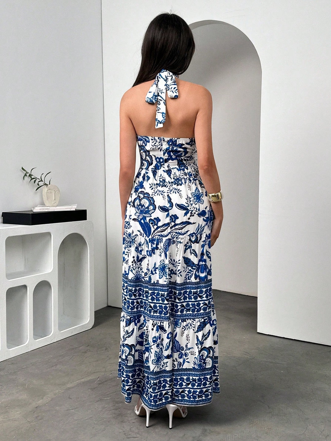Rochie maxi SHEIN, albastru