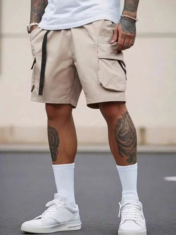 Pantaloni scurți SHEIN, crem
