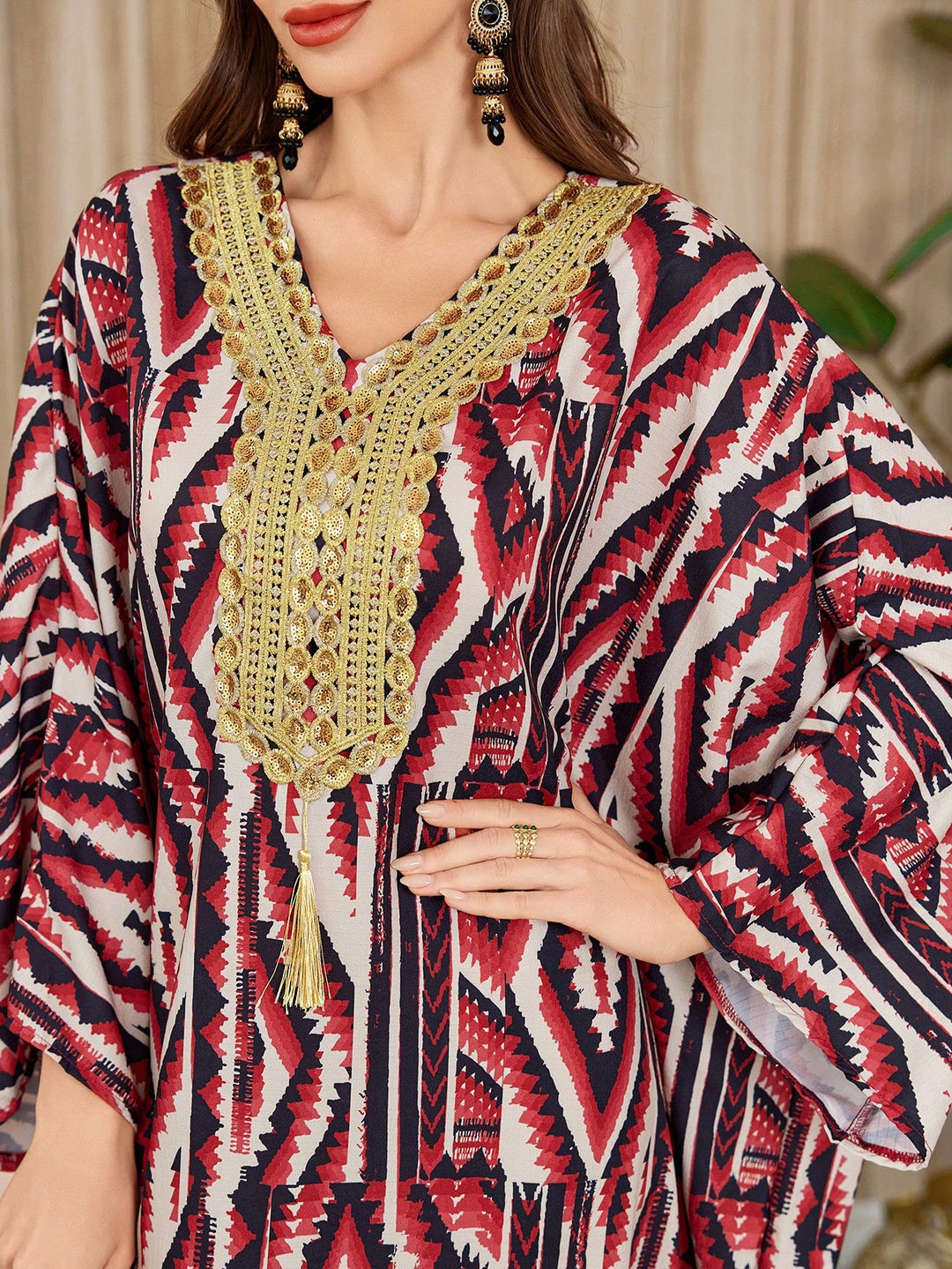 Set caftan și jalabiya SHEIN, mix culori