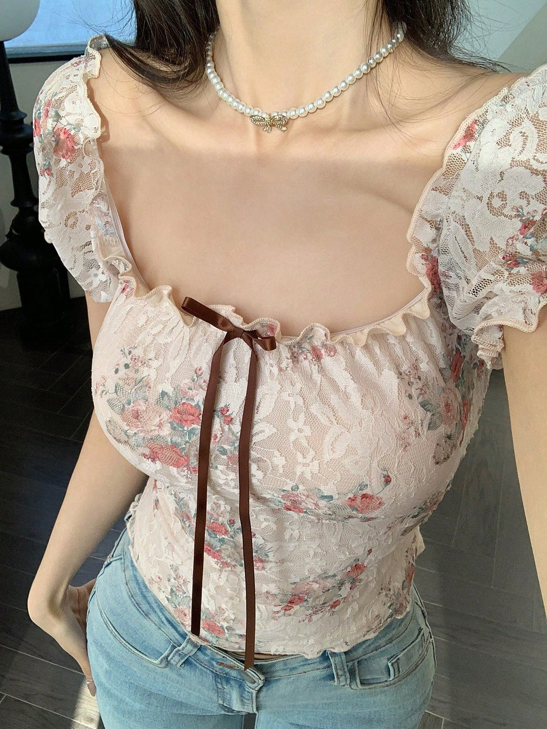 Top SHEIN, bej