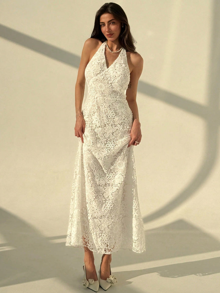 Rochie maxi SHEIN, alb