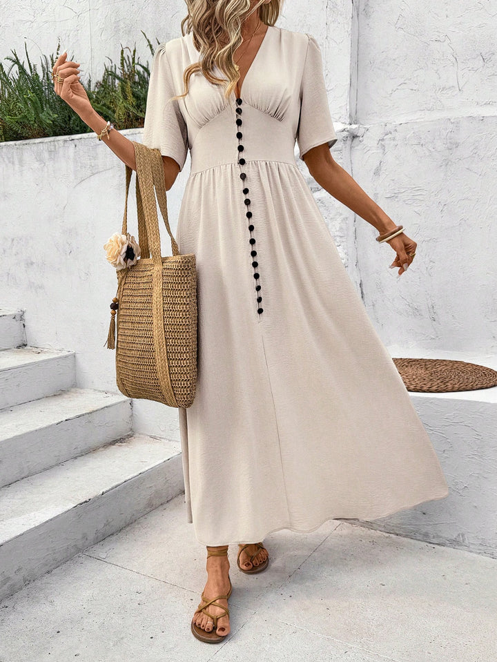 Rochie maxi SHEIN, bej