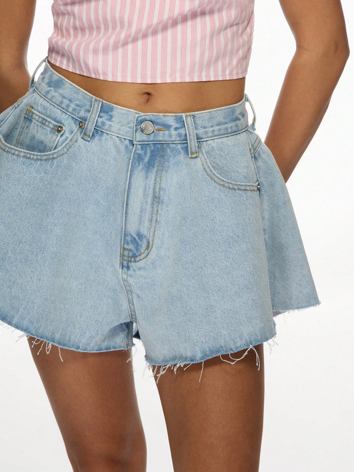 SHEIN kék farmer rövidnadrág