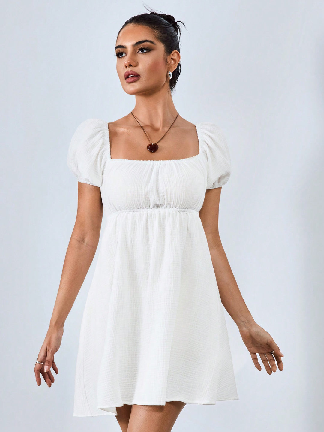 Rochie mini SHEIN, alb