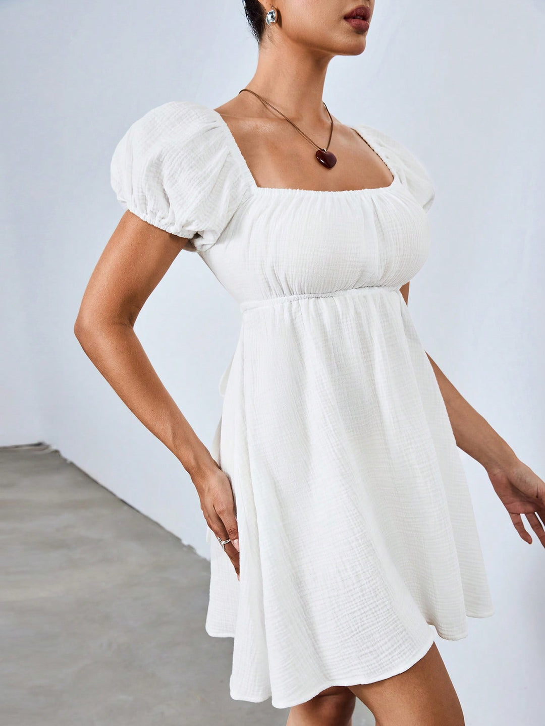 Rochie mini SHEIN, alb