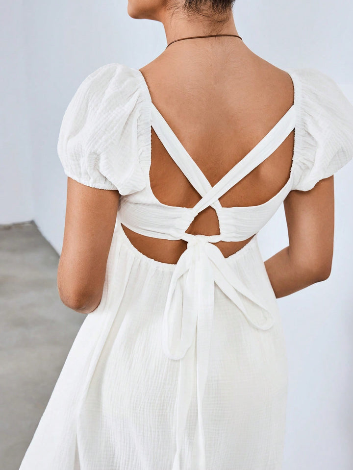 Rochie mini SHEIN, alb