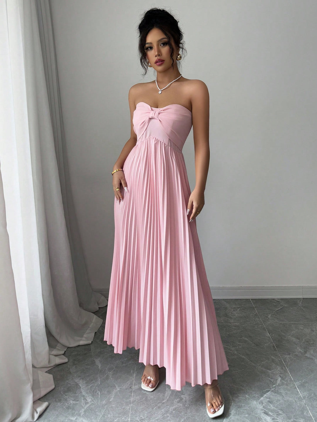 Rochie maxi SHEIN, roz