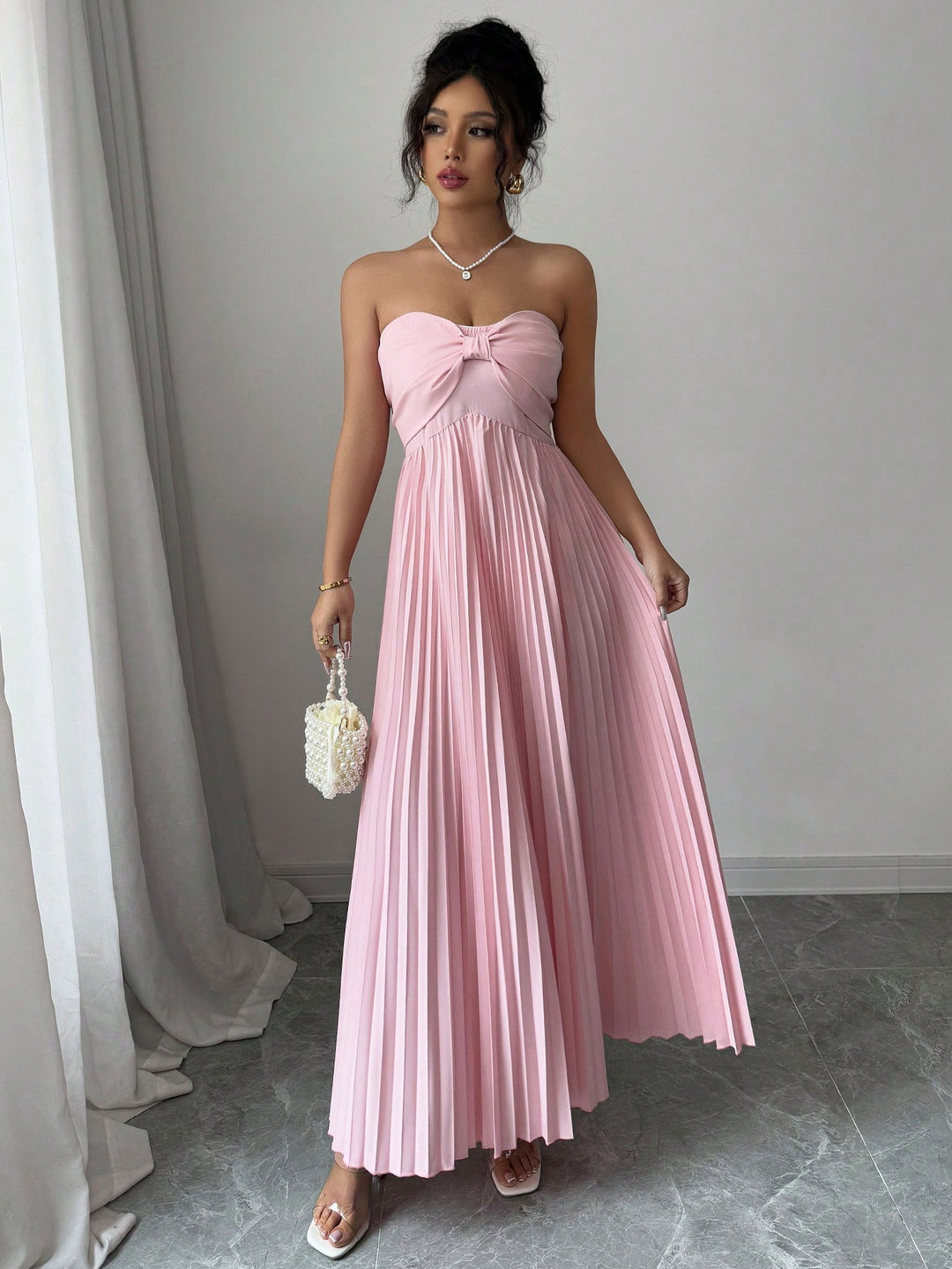 Rochie maxi SHEIN, roz
