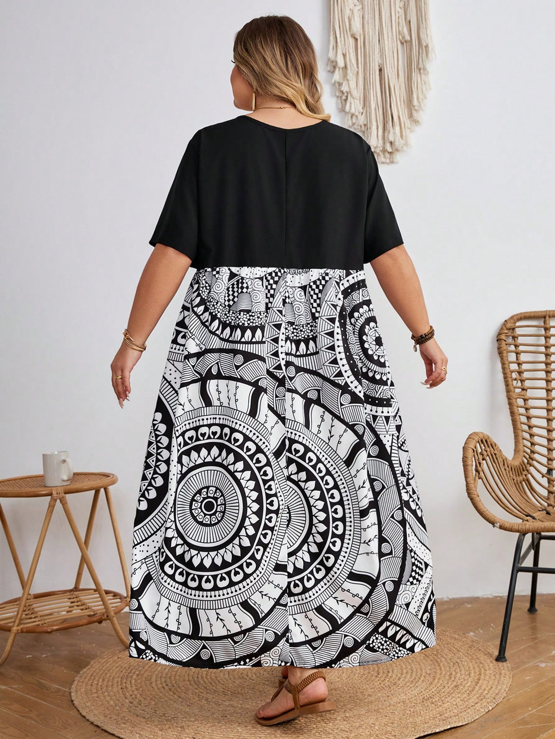 Rochie maxi SHEIN, mix culori