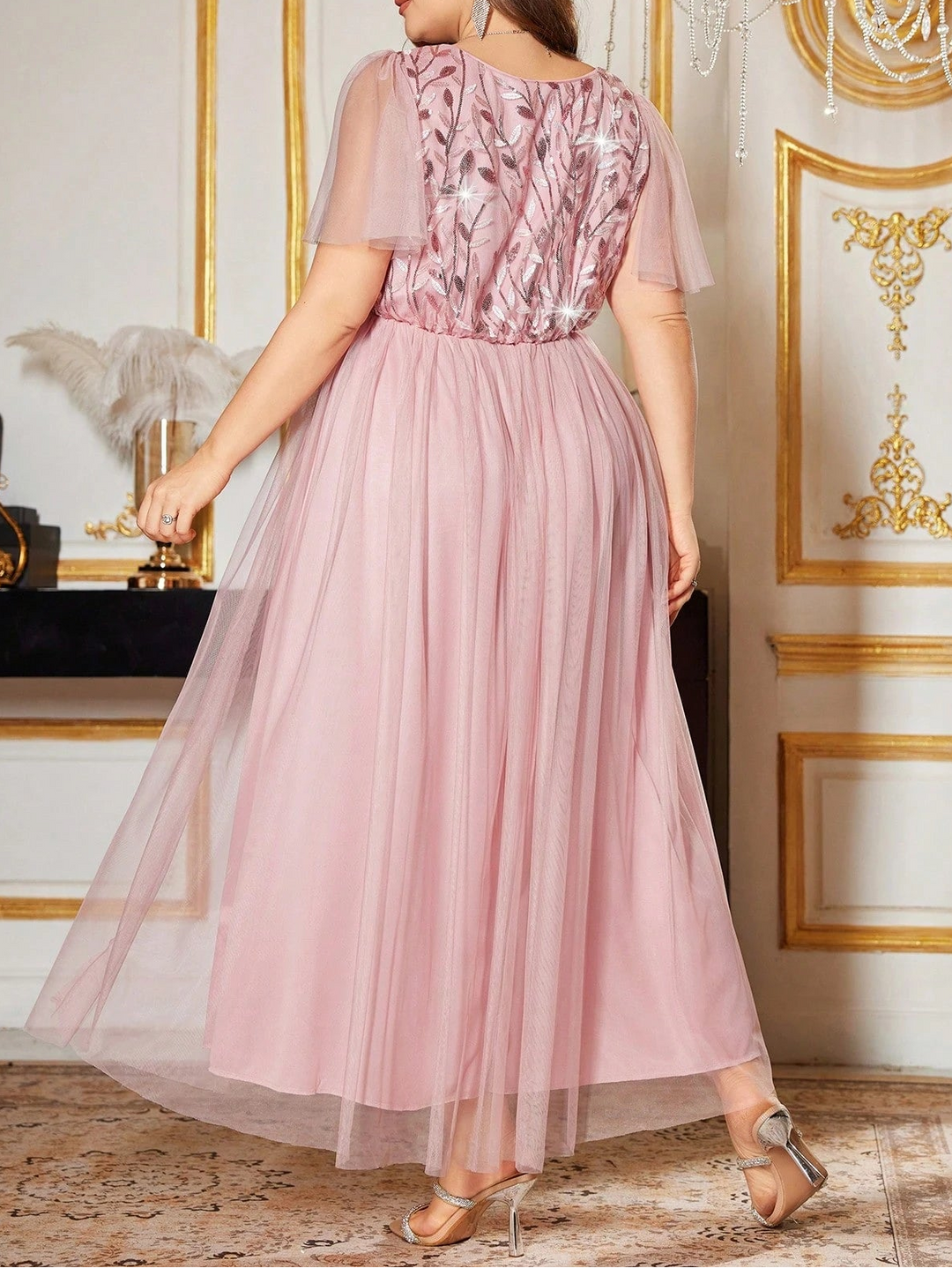 Rochie maxi SHEIN, roz