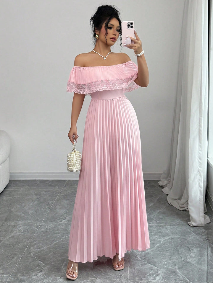 SHEIN maxi ruha, rózsaszín