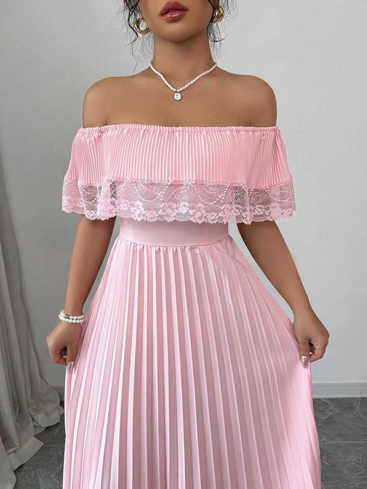 SHEIN maxi ruha, rózsaszín