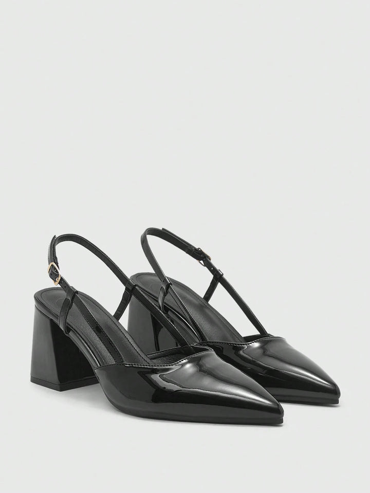 Pantofi cu toc SHEIN, negru