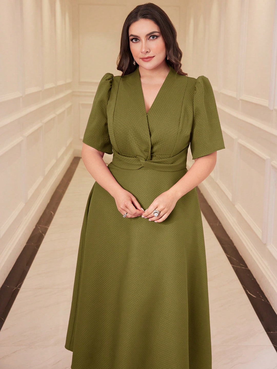Rochie SHEIN, kaki