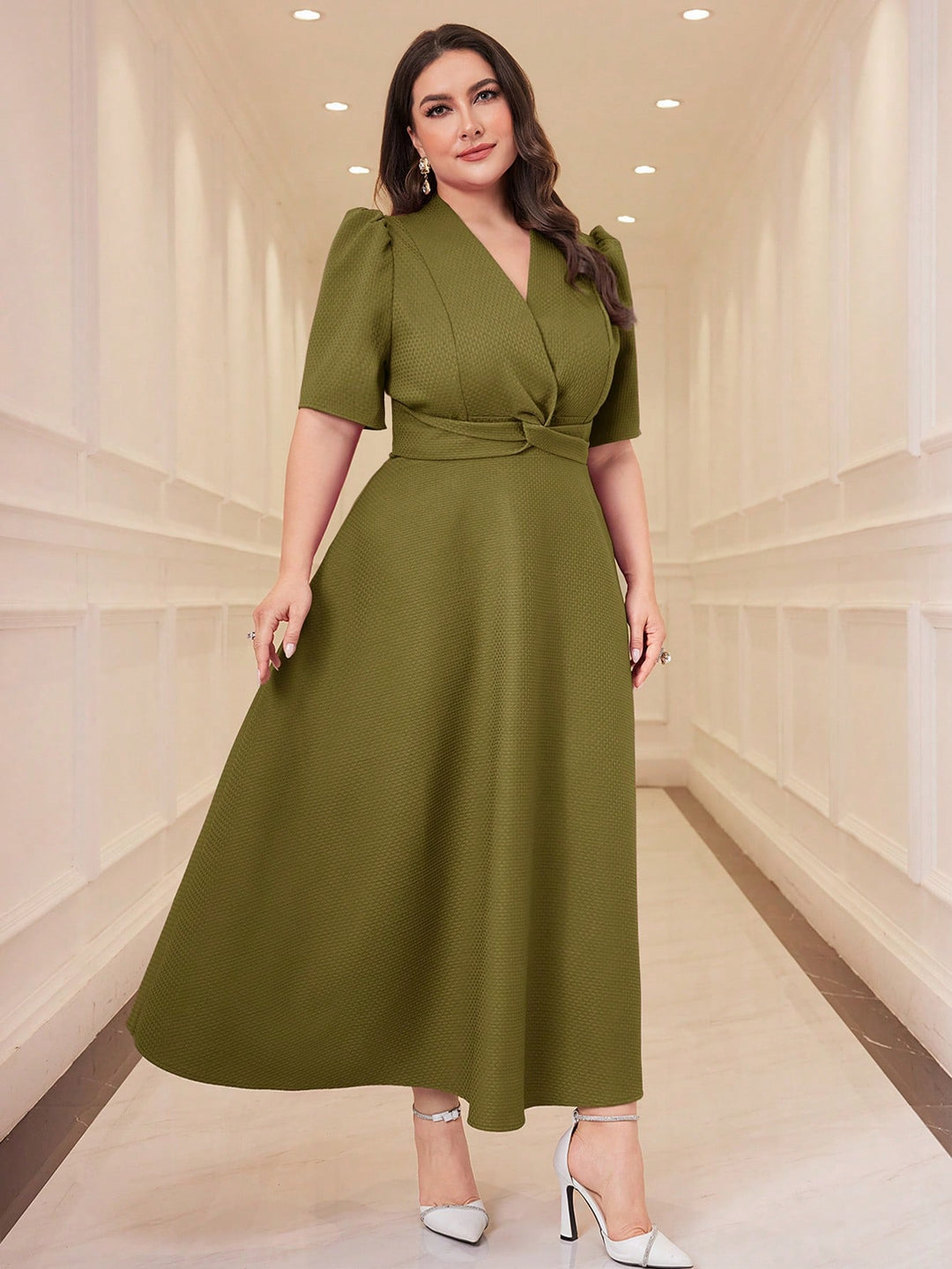 Rochie SHEIN, kaki
