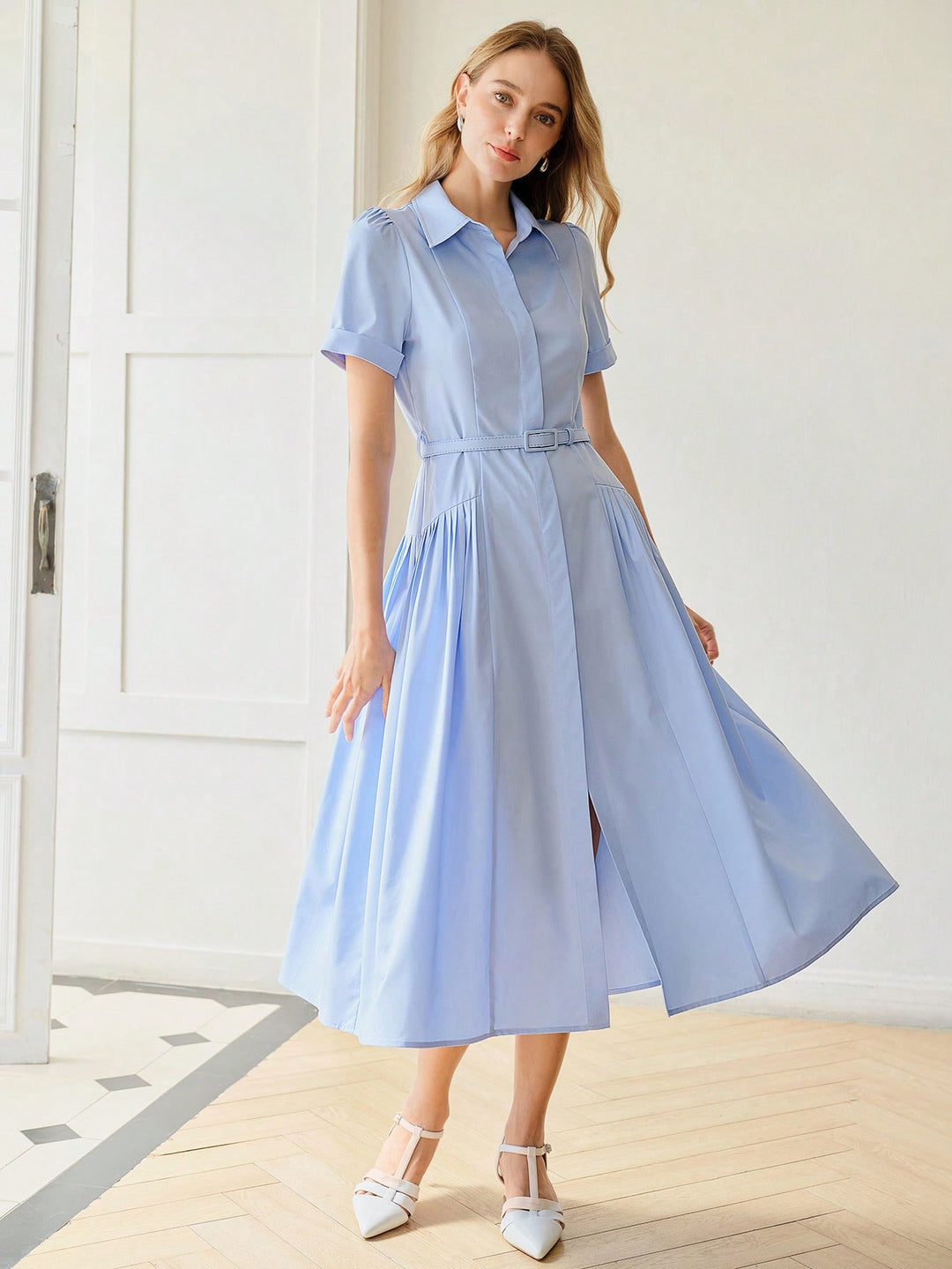 Rochie midi SHEIN, albastru