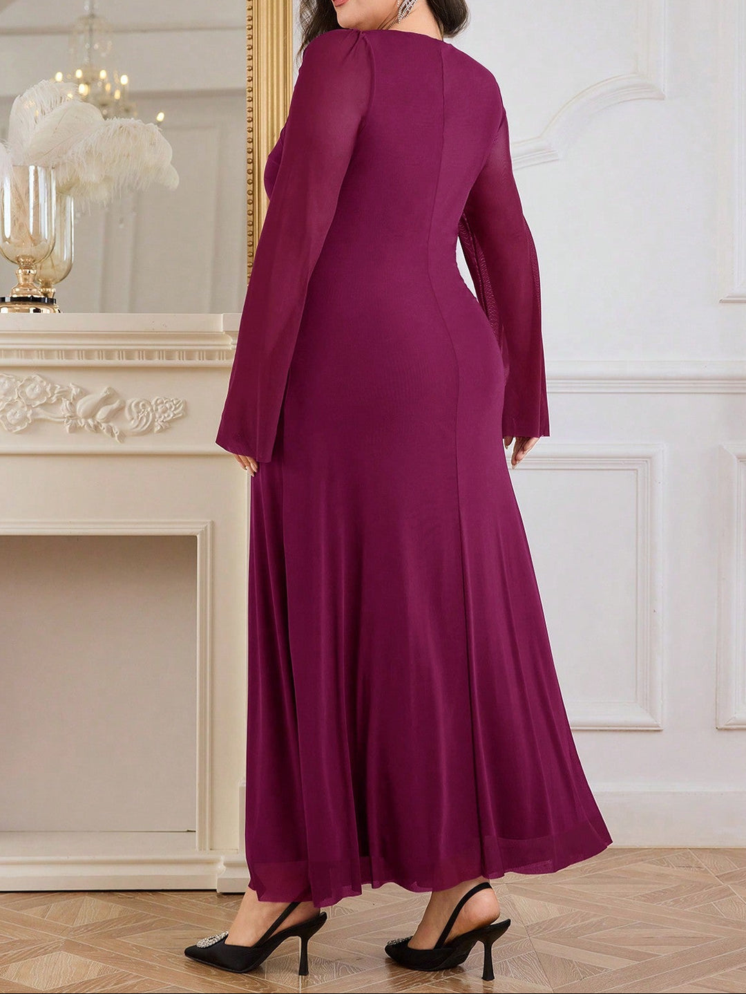 SHEIN maxi ruha, lila