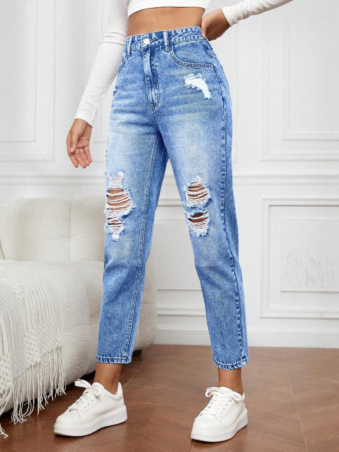 Jeans SHEIN, albastru