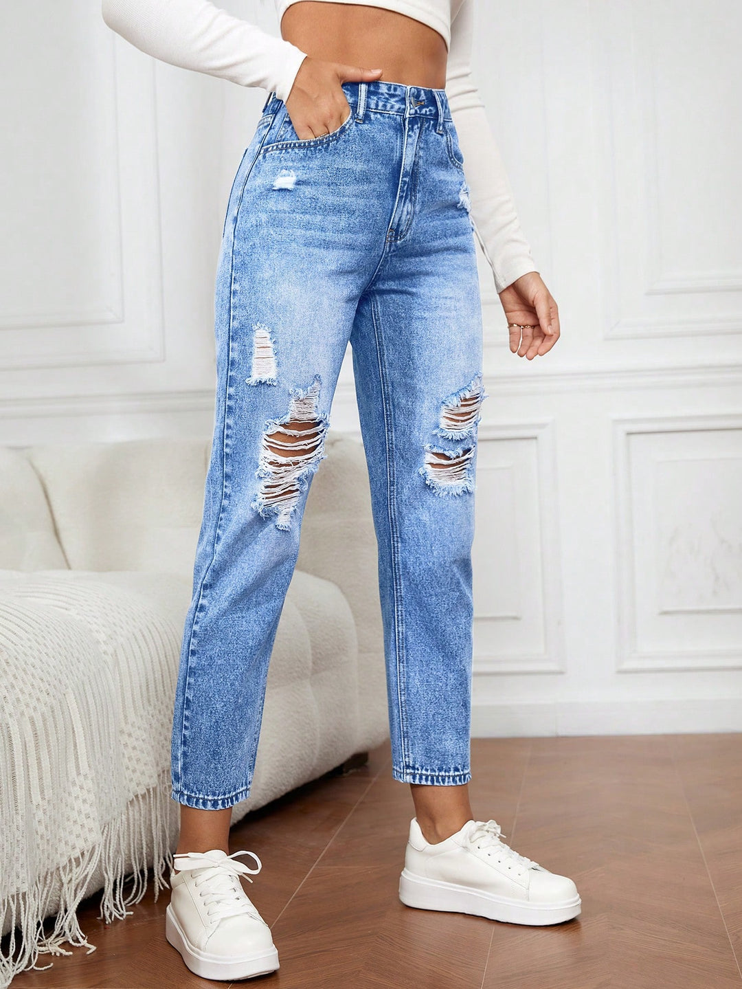 Jeans SHEIN, albastru