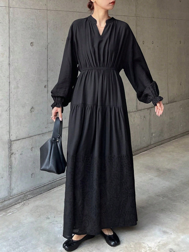 SHEIN maxi ruha, fekete