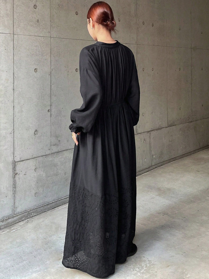 SHEIN maxi ruha, fekete