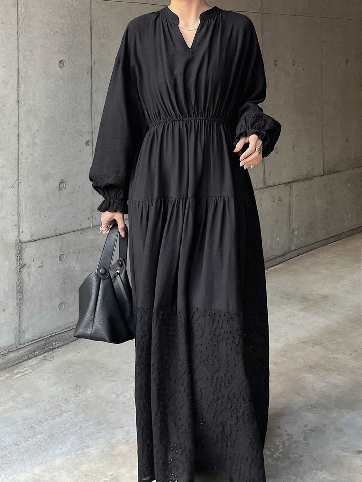 SHEIN maxi ruha, fekete