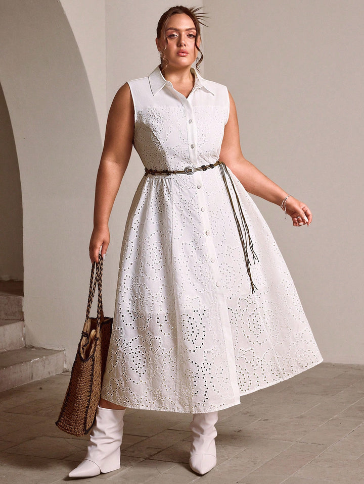 Rochie midi SHEIN, alb