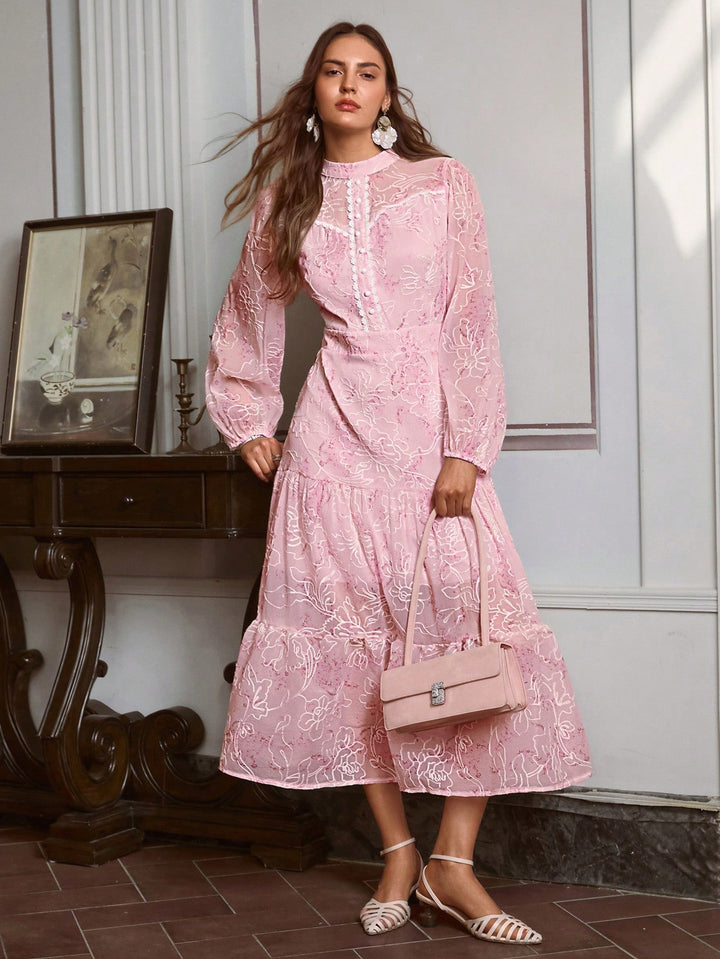 Rochie maxi SHEIN, roz