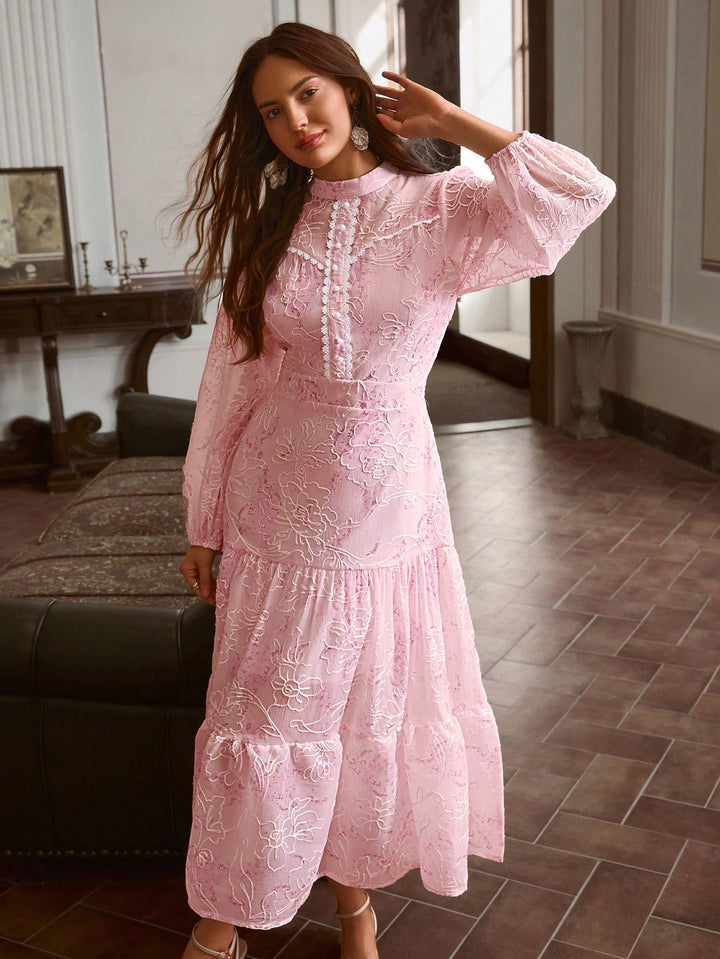 Rochie maxi SHEIN, roz