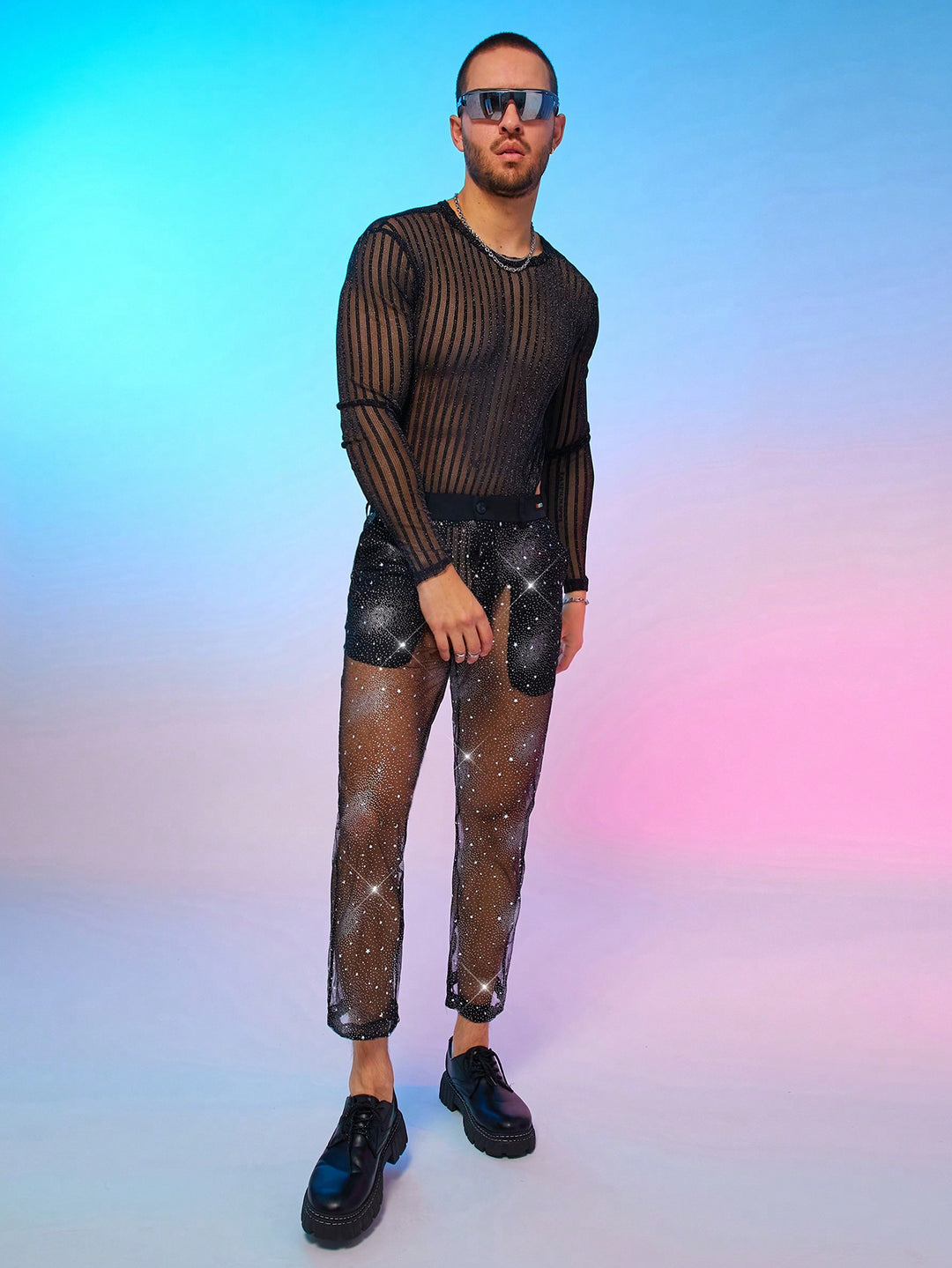 Pantaloni SHEIN, negru