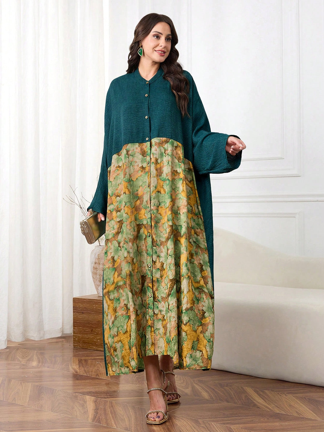 Rochie maxi SHEIN, mix culori