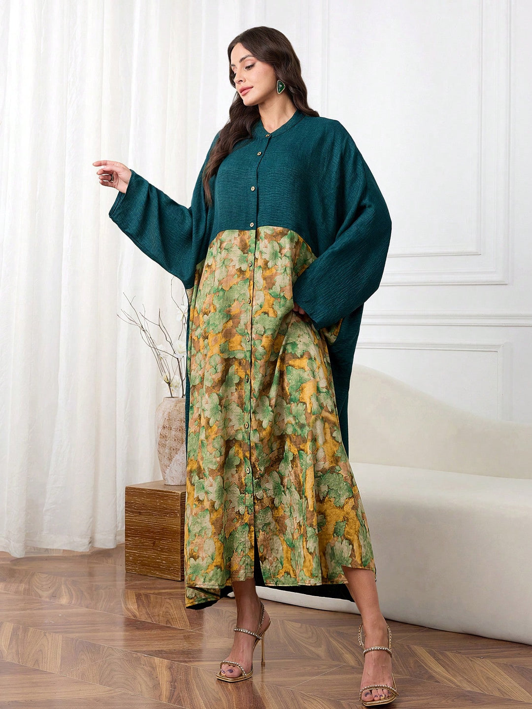 Rochie maxi SHEIN, mix culori