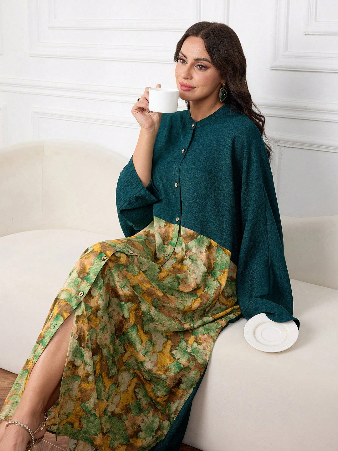 Rochie maxi SHEIN, mix culori