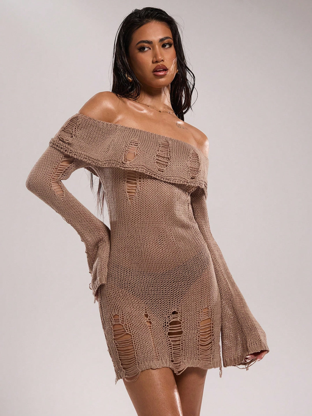 SHEIN ruha, khaki