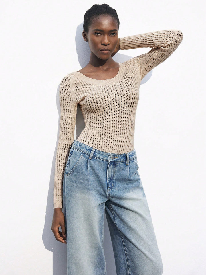 Body tip pulover SHEIN, portocaliu