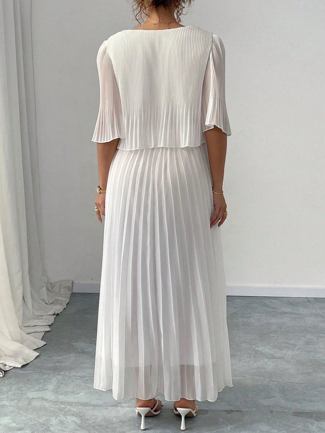 Rochie maxi SHEIN, alb