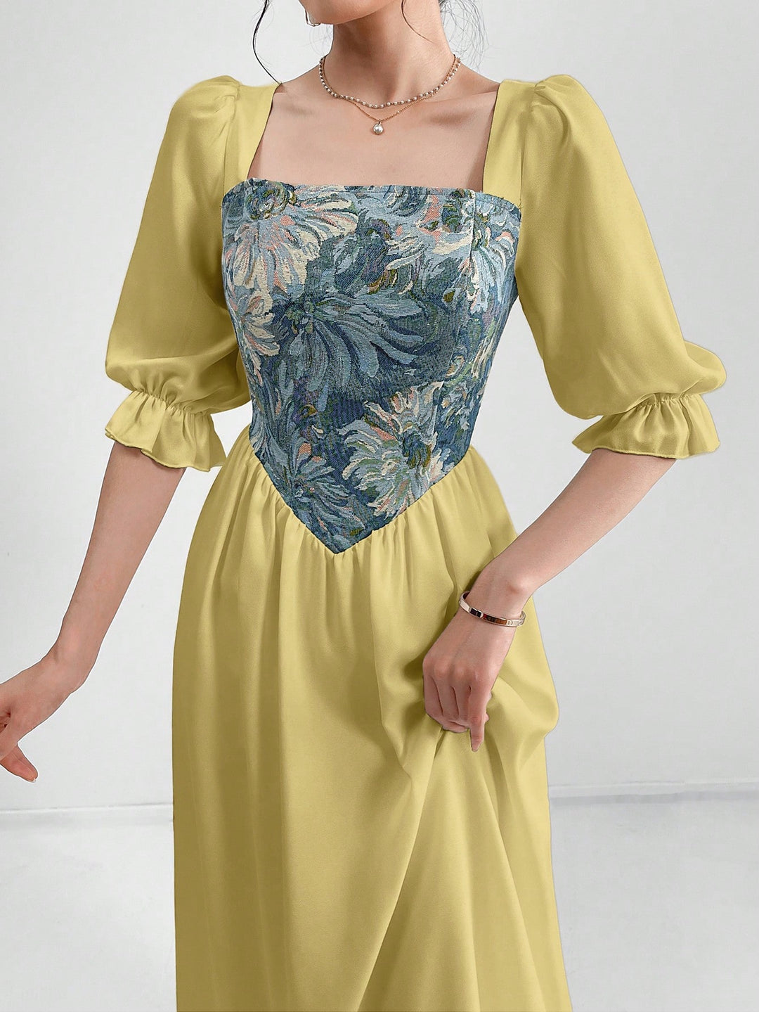 Rochie maxi SHEIN, kaki