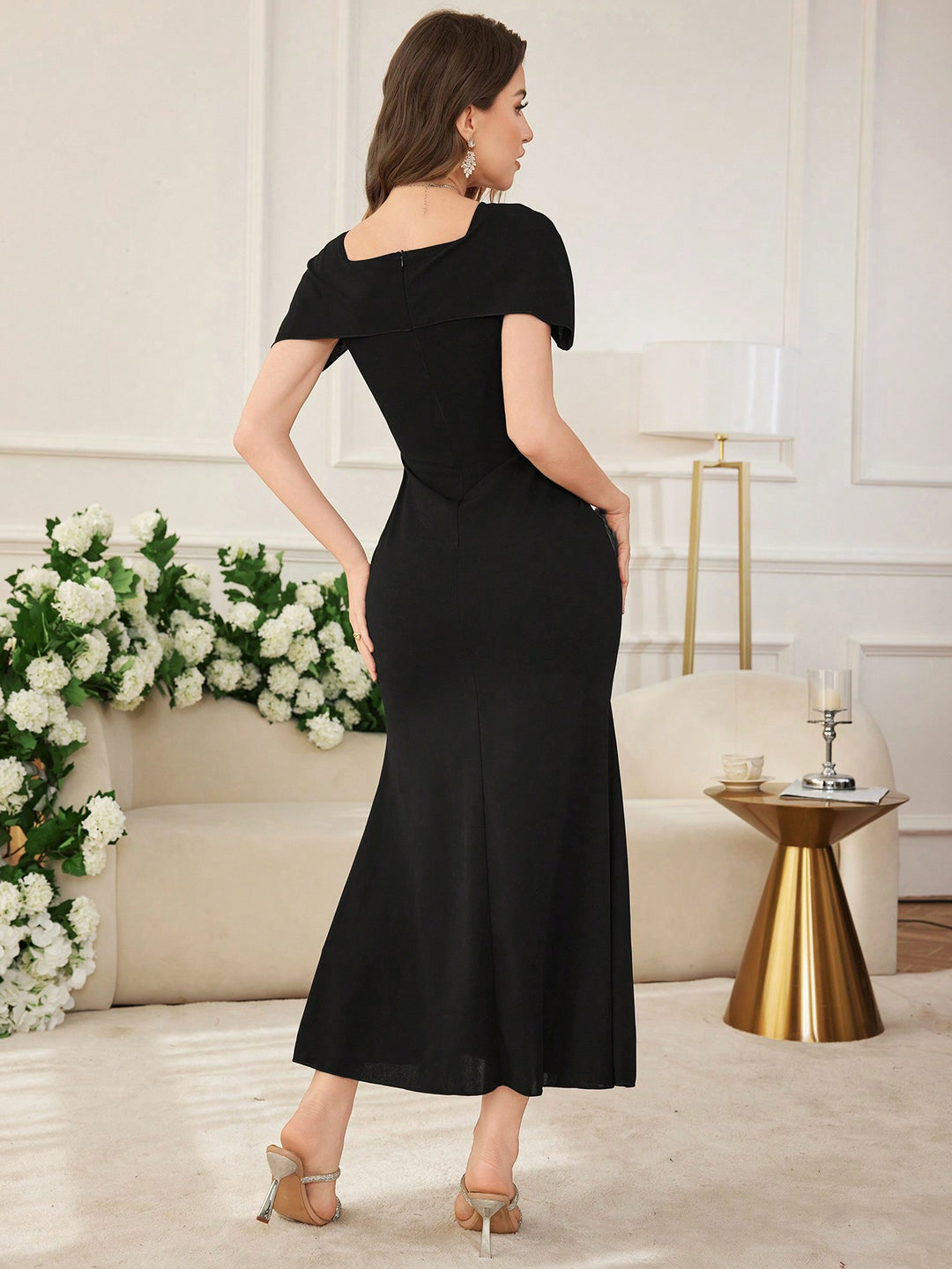 Rochie maxi SHEIN, negru