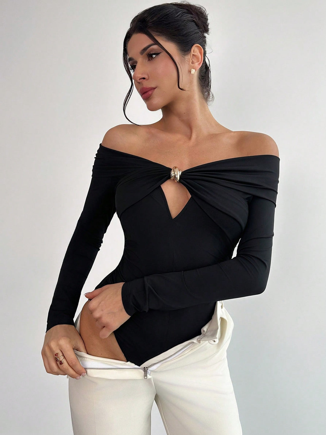 SHEIN body, fekete