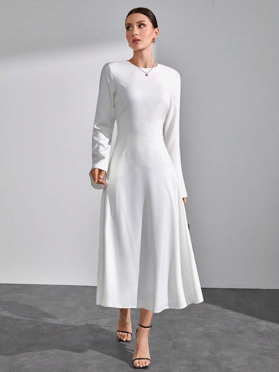Rochie maxi SHEIN, alb