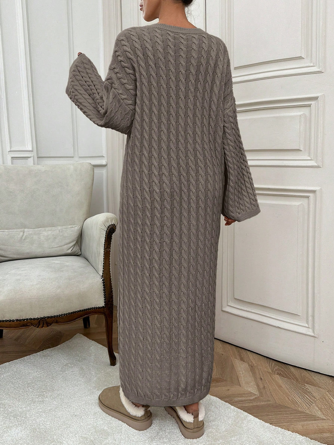 Rochie maxi SHEIN, maro