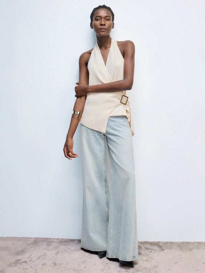 Top SHEIN, portocaliu