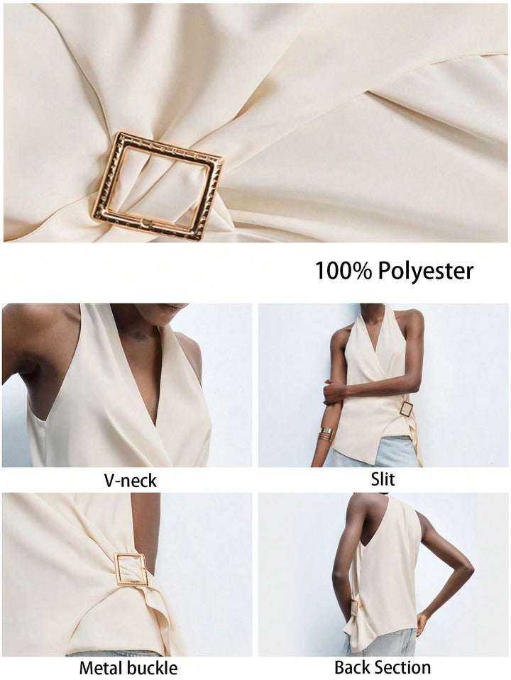 Top SHEIN, portocaliu