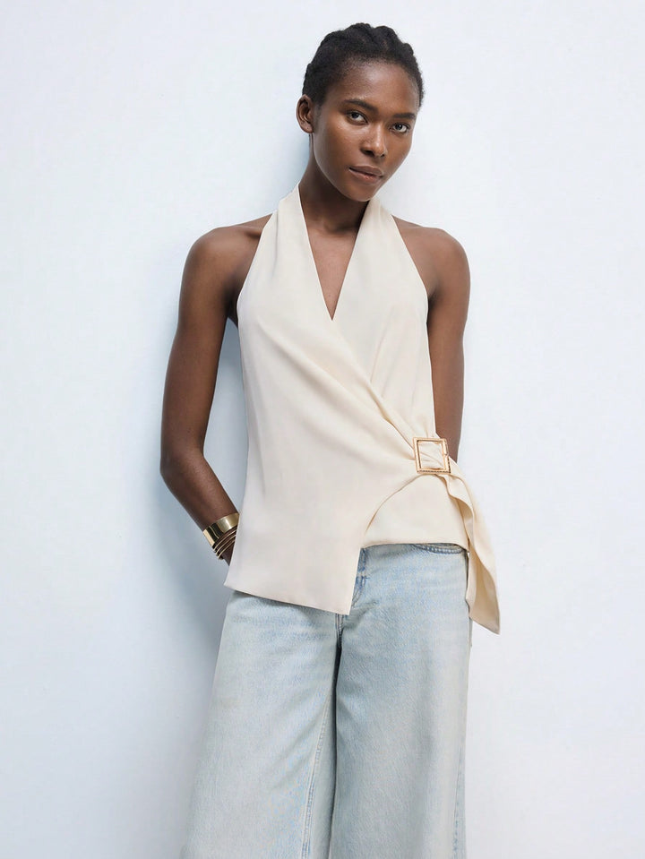 Top SHEIN, portocaliu