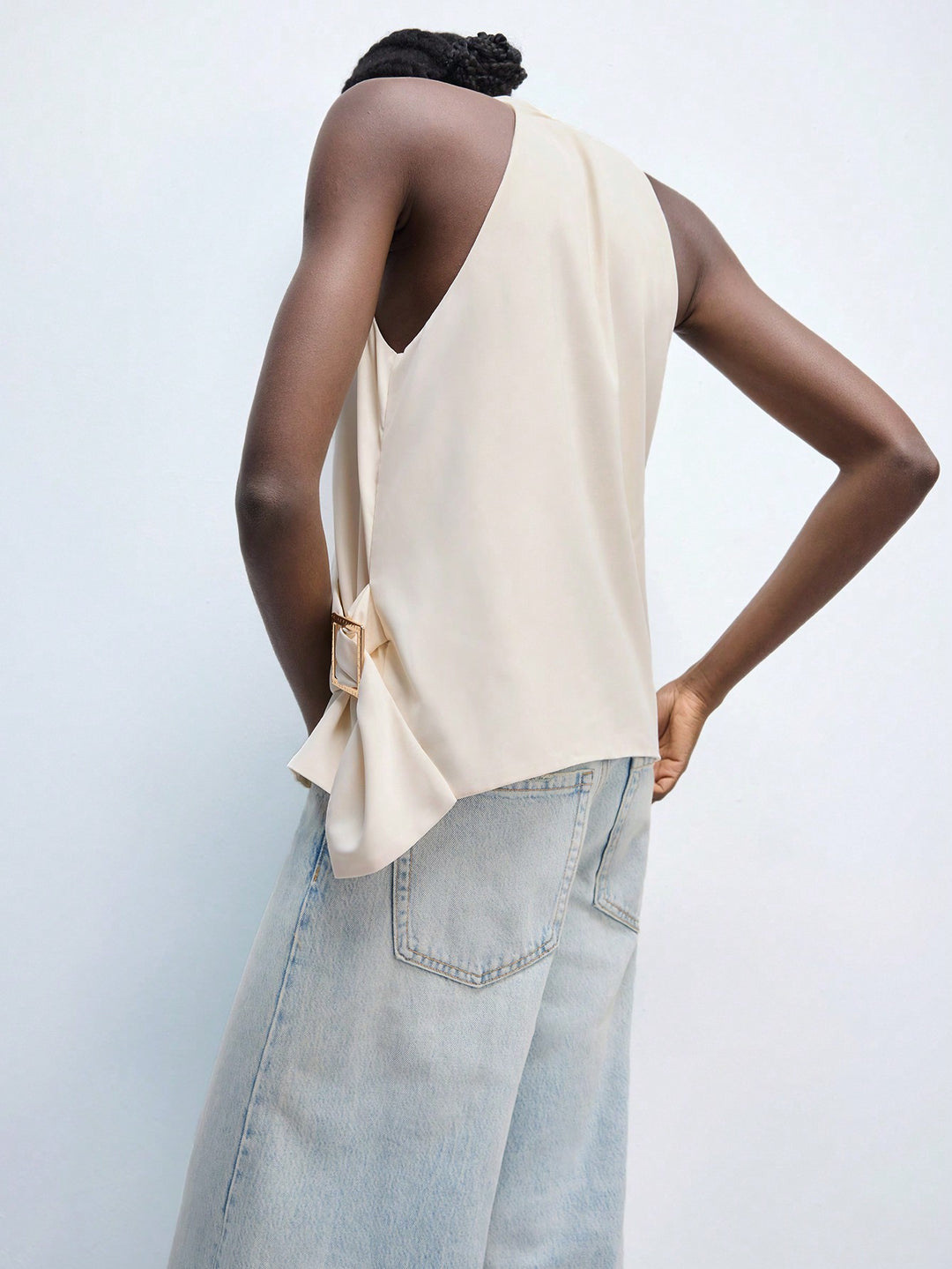 Top SHEIN, portocaliu