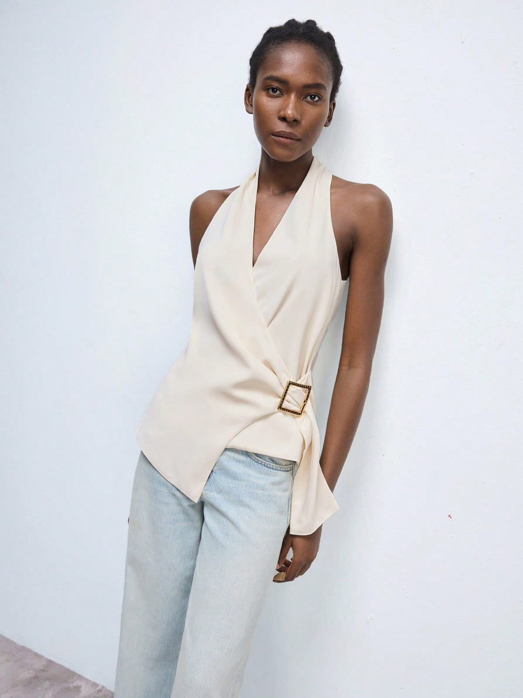 Top SHEIN, portocaliu
