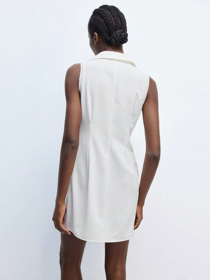 Rochie mini SHEIN, alb