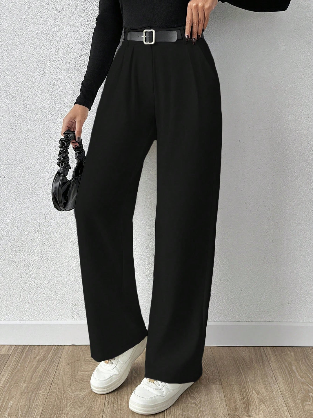 Pantaloni SHEIN, negru